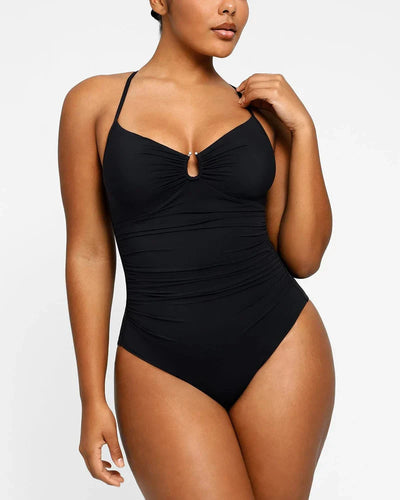 Celeste™ Shaping Badeanzug Damen | U-Ring Einteiler figurformend | Push-Up Swimsuit