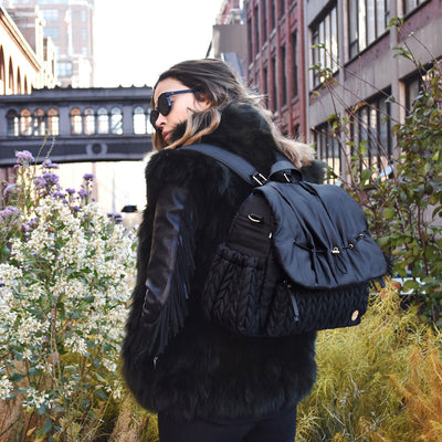 Leni™ - Stilvoller Wickelrucksack in Schwarz