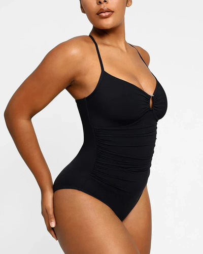 Celeste™ Shaping Badeanzug Damen | U-Ring Einteiler figurformend | Push-Up Swimsuit