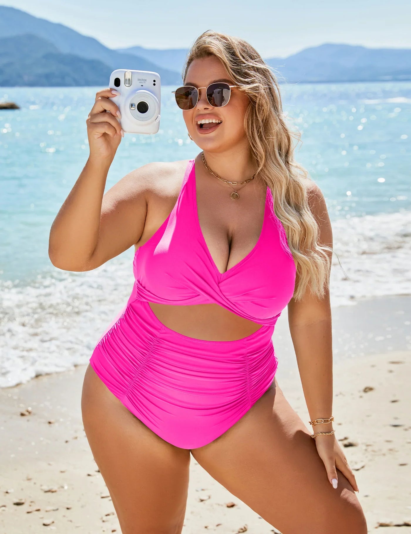 Isabella™ Raffung Cutout Badeanzug | Einteiliger Badeanzug | Elegante Bademode