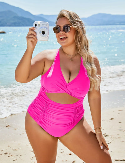Isabella™ Raffung Cutout Badeanzug | Einteiliger Badeanzug | Elegante Bademode