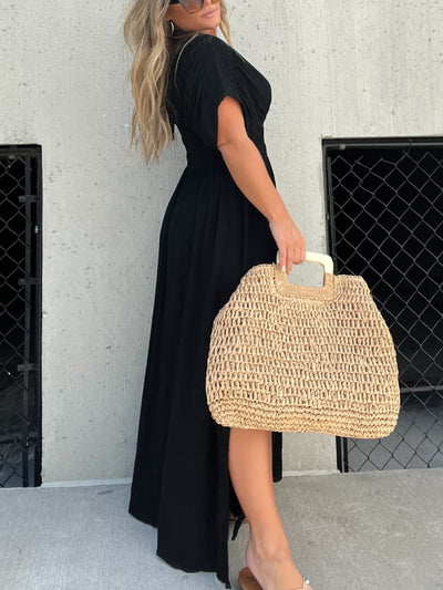 Aria™ - Luftiges Maxi-Wickelkleid mit Seitenschlitz