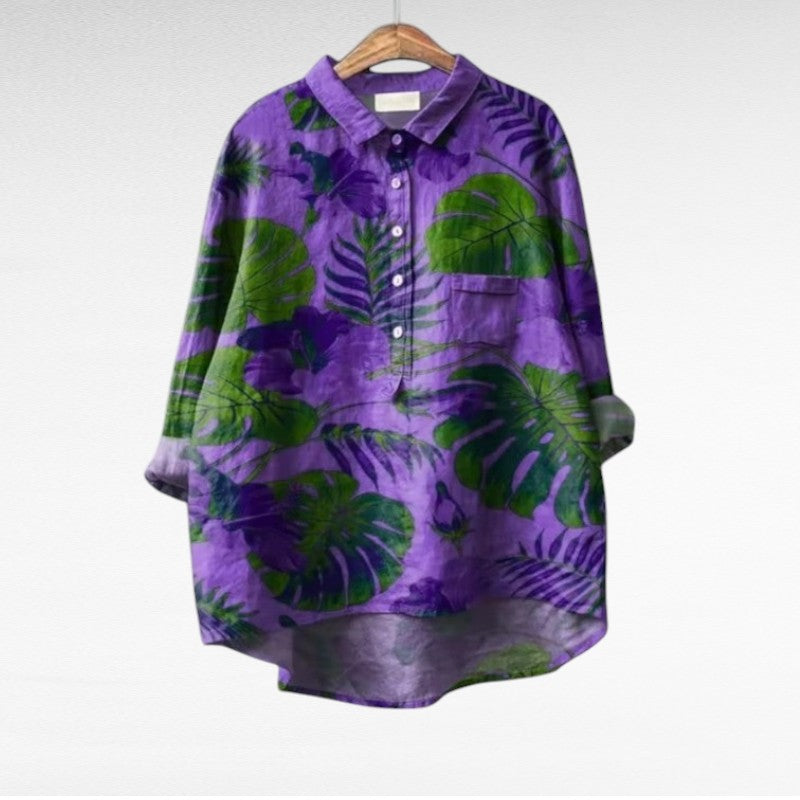 Laluna® | Klassische Blumenbluse
