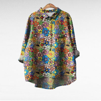 Laluna® | Klassische Blumenbluse