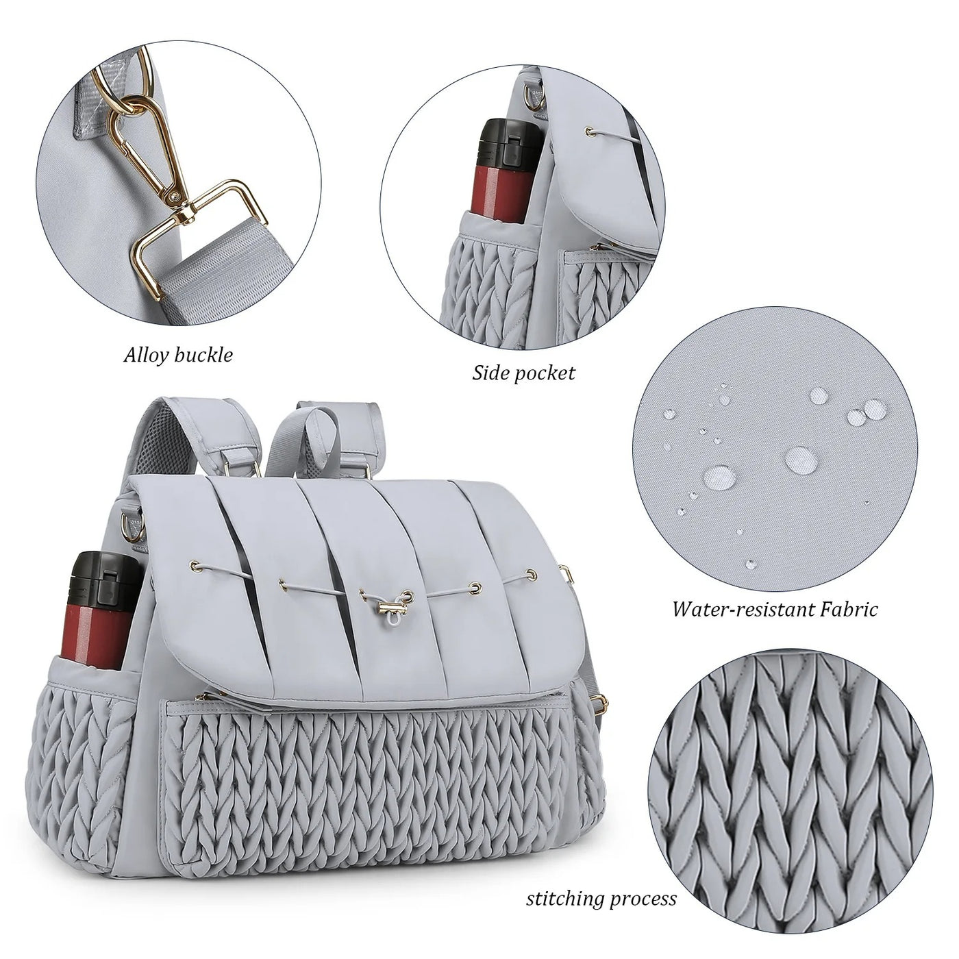 Leni™ - Stilvoller Wickelrucksack in Babyblau