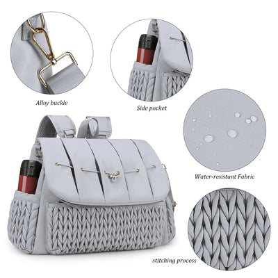 Leni™ - Stilvoller Wickelrucksack in Babyblau