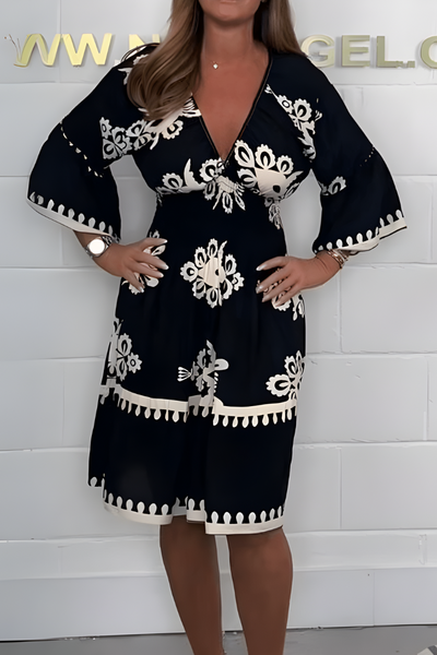 Camila™ - Besticktes Bohemian-Kleid mit Quastendetails