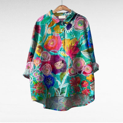 Laluna® | Klassische Blumenbluse