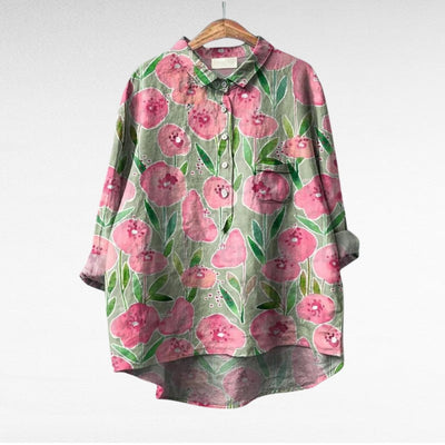 Laluna® | Klassische Blumenbluse