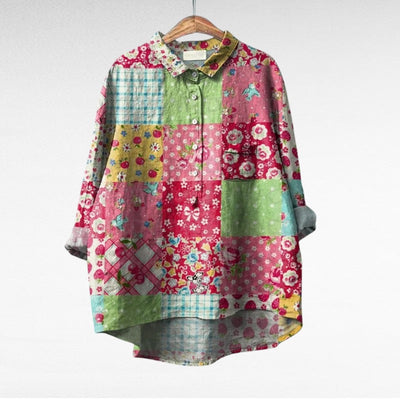 Laluna® | Klassische Blumenbluse