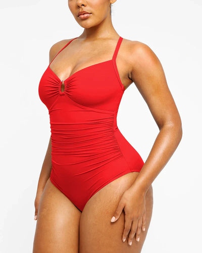 Celeste™ Shaping Badeanzug Damen | U-Ring Einteiler figurformend | Push-Up Swimsuit