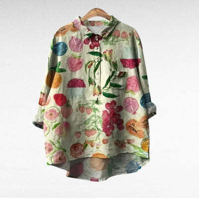 Laluna® | Klassische Blumenbluse