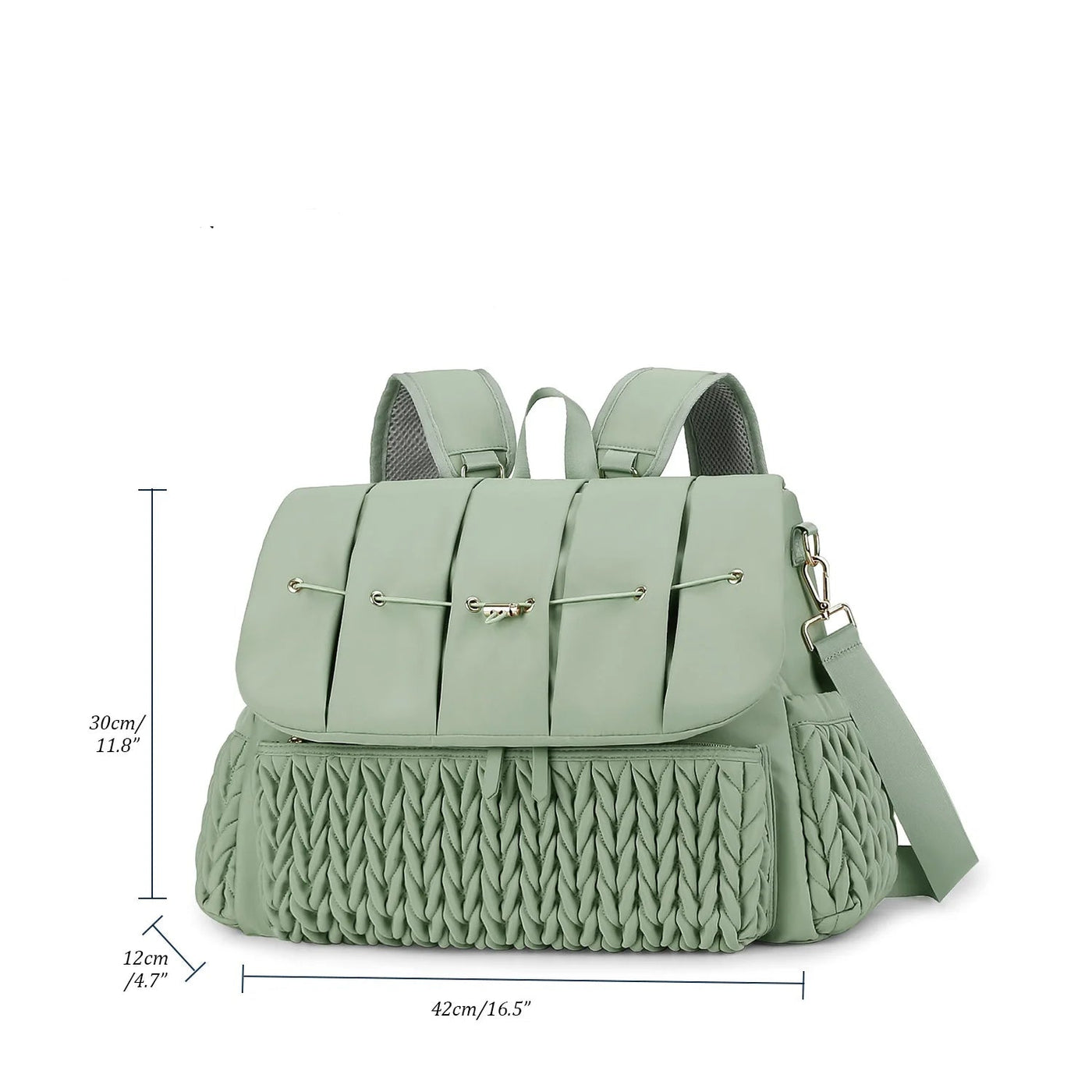 Leni™ - Stilvoller Wickelrucksack in Grün
