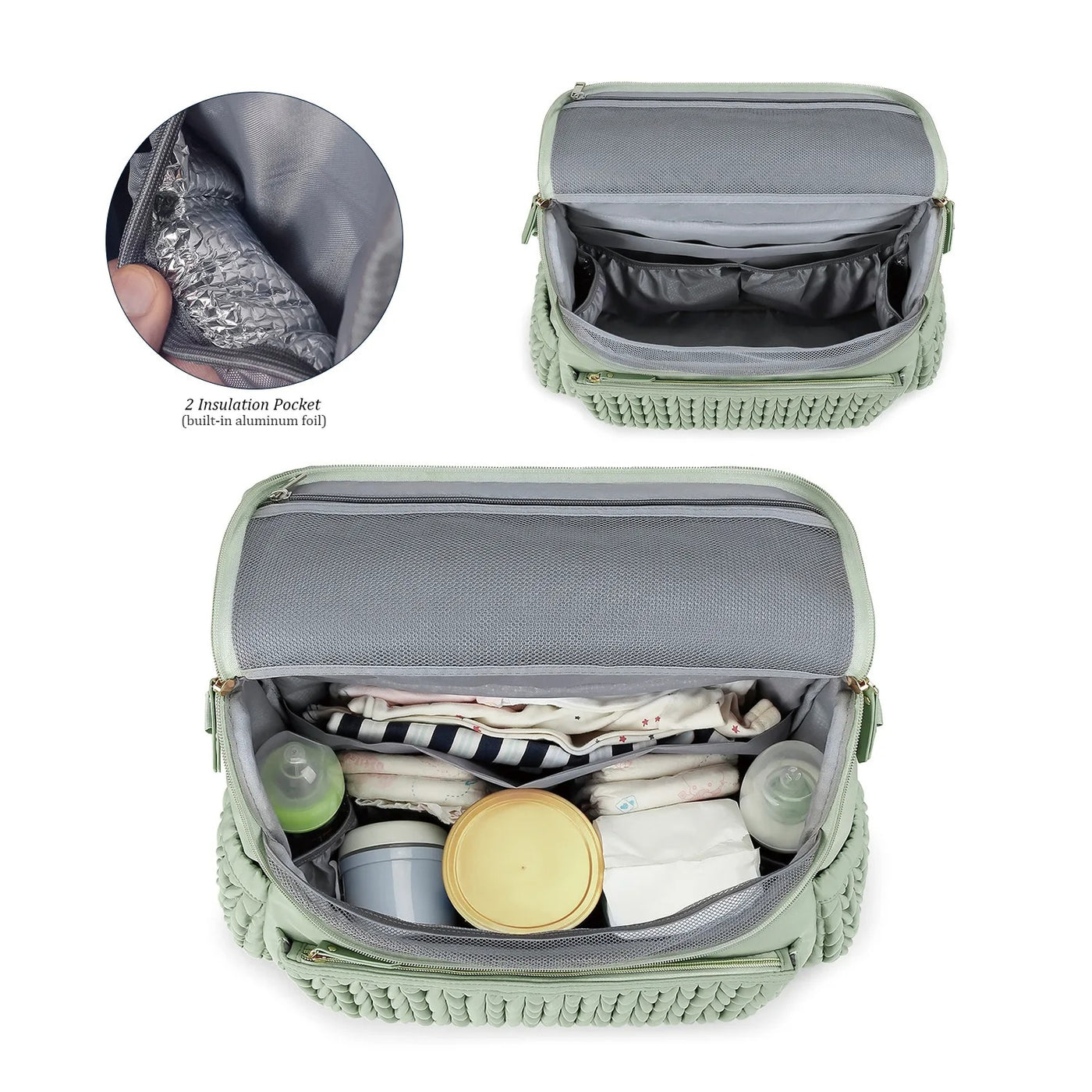 Leni™ - Stilvoller Wickelrucksack in Grün