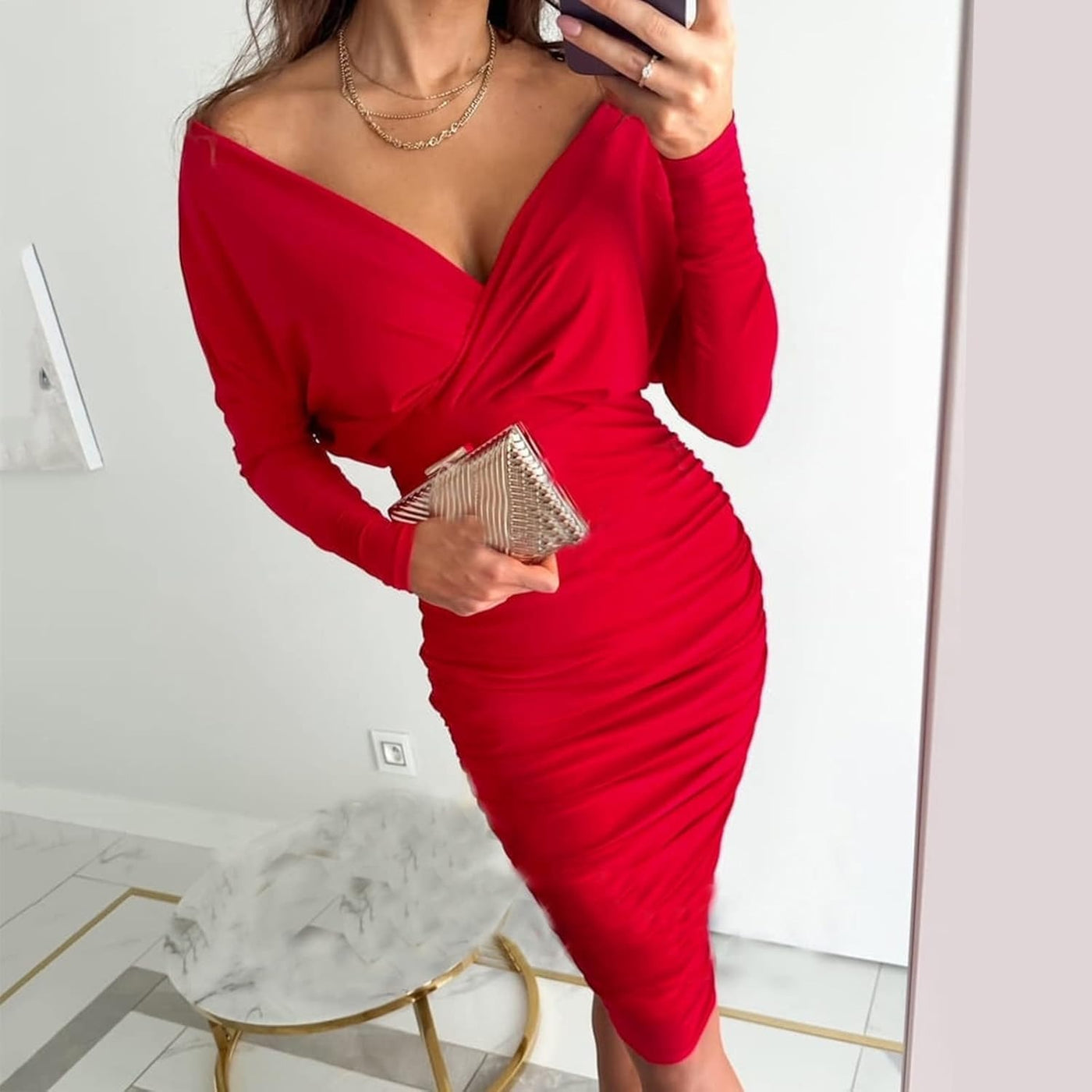 Valentina™ - Elegantes Wickelkleid mit Schulterdetail