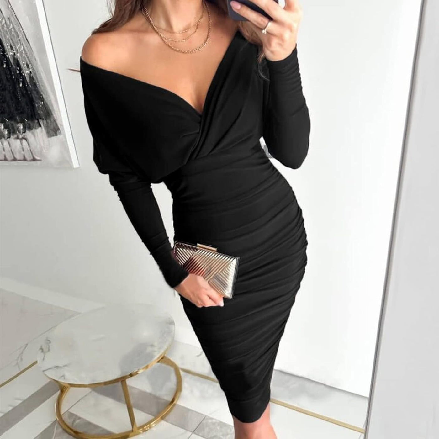 Valentina™ - Elegantes Wickelkleid mit Schulterdetail