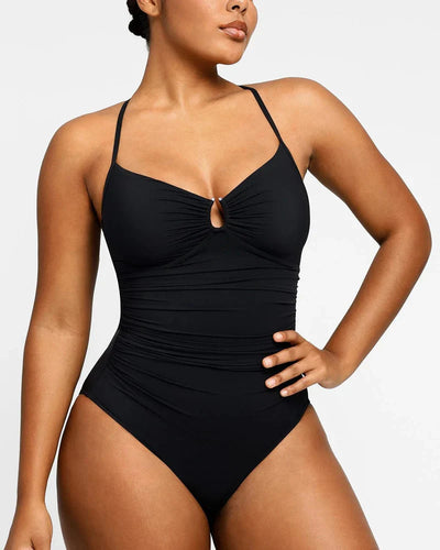 Celeste™ Shaping Badeanzug Damen | U-Ring Einteiler figurformend | Push-Up Swimsuit