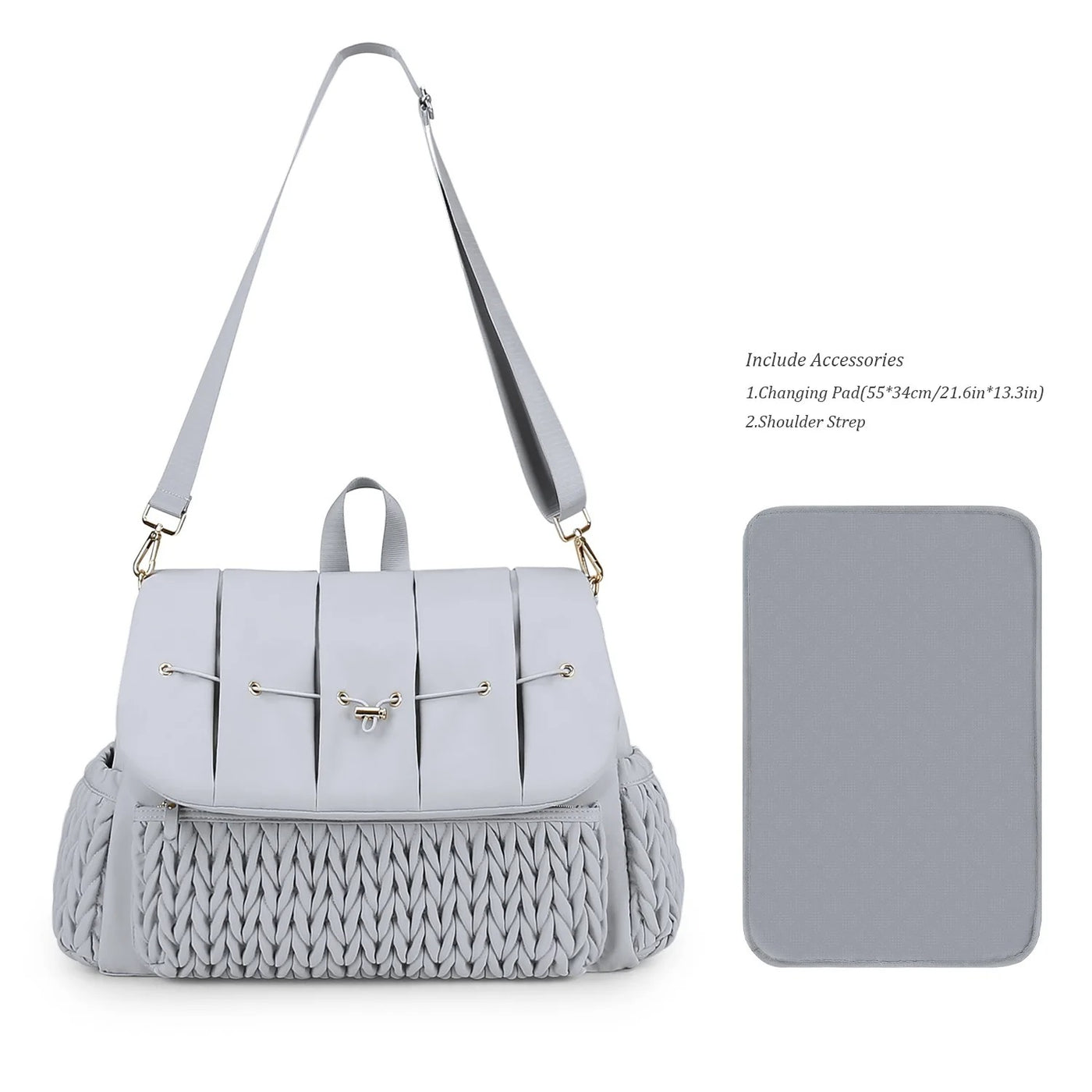 Leni™ - Stilvoller Wickelrucksack in Babyblau