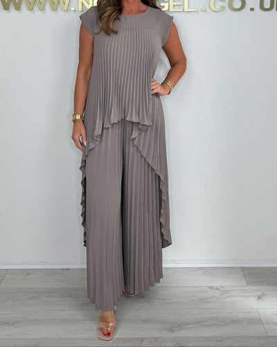 Sophia™ - Elegantes Plissee-Set mit asymmetrischem Top