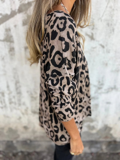 INA - PULLOVER MIT ANIMALPRINT
