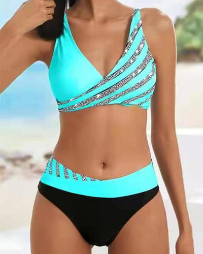 Sophia - Bedruckter Bikini in warmen Farbtönen