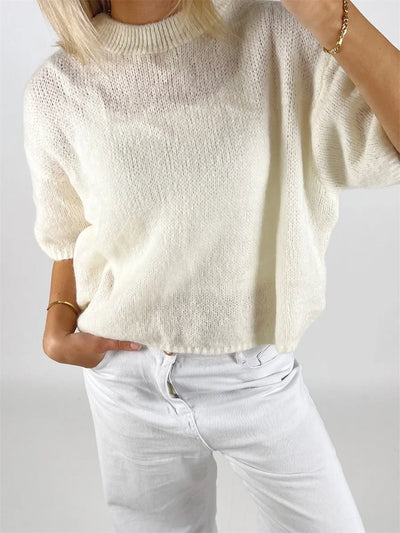Isabella - Strick-Pullover mit Puffärmeln
