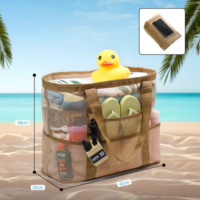 Oceana™ Mesh Strandtasche | Große Strandtasche | Praktische Strandzubehör