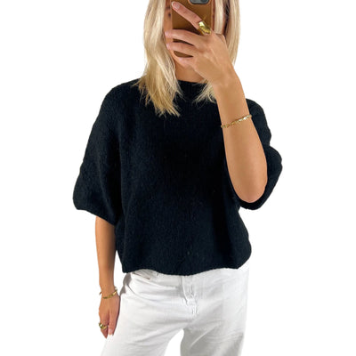 Isabella - Strick-Pullover mit Puffärmeln