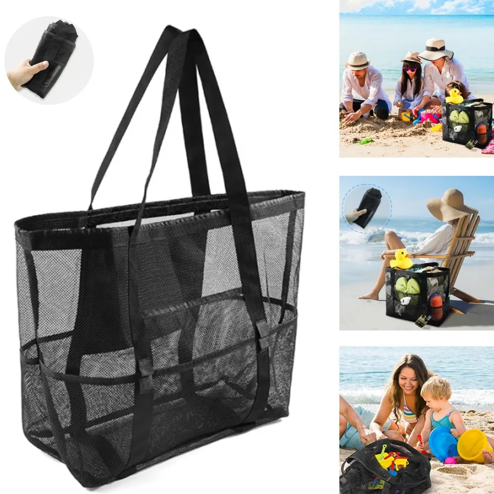 Oceana™ Mesh Strandtasche | Große Strandtasche | Praktische Strandzubehör