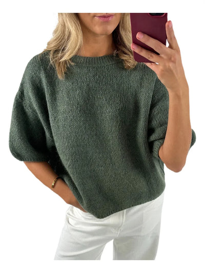 Isabella - Strick-Pullover mit Puffärmeln