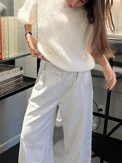 Isabella - Strick-Pullover mit Puffärmeln