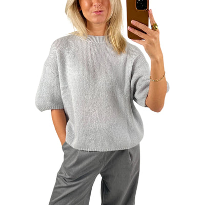 Isabella - Strick-Pullover mit Puffärmeln