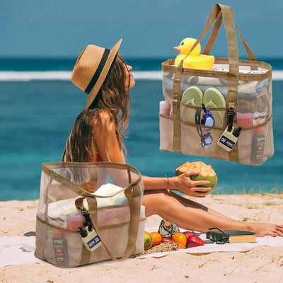Oceana™ Mesh Strandtasche | Große Strandtasche | Praktische Strandzubehör