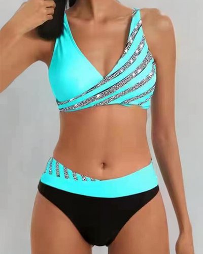 Sophia - Bedruckter Bikini in warmen Farbtönen