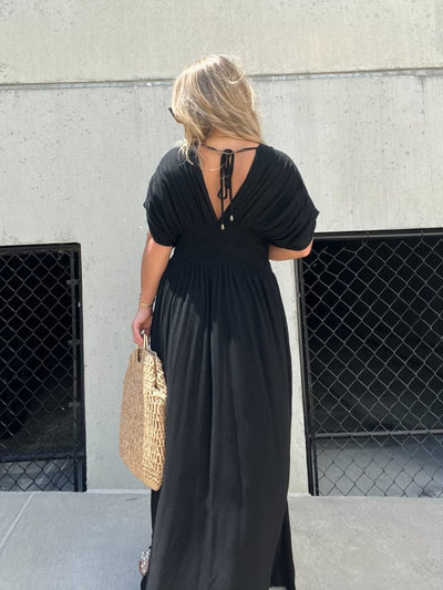 Aria™ - Luftiges Maxi-Wickelkleid mit Seitenschlitz