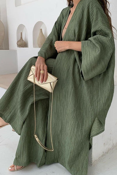 Lilly™ - Stylisches Relaxed Cardigan und Hosenset für einen lässigen Look