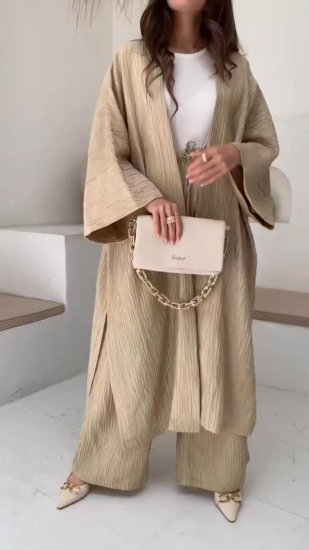 Lilly™ - Stylisches Relaxed Cardigan und Hosenset für einen lässigen Look