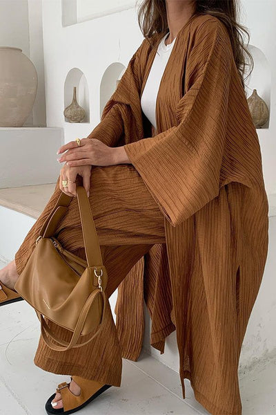 Lilly™ - Stylisches Relaxed Cardigan und Hosenset für einen lässigen Look