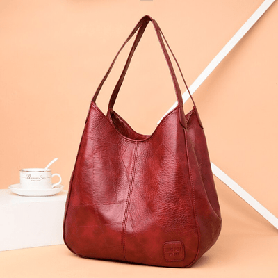 Naoko™ - Stilvolle Große Leder-Umhängetasche für Damen