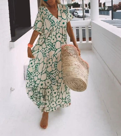 Nicole™ - Stilvolles Bedrucktes Maxikleid für einen eleganten Look