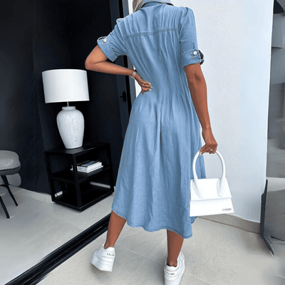 Rebekka™ - Denim Midikleid – Stilvoll und Trendy für jeden Anlass