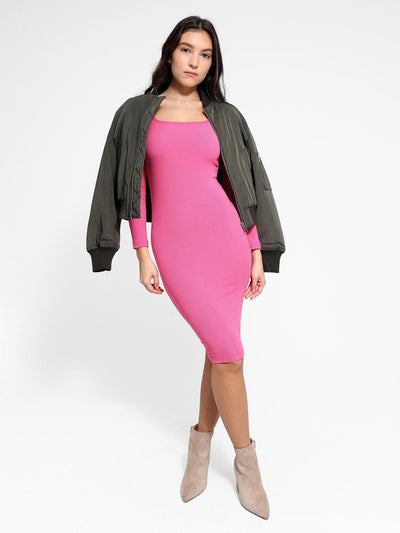 Lara - Shapewear Midikleid  mit langen Ärmeln