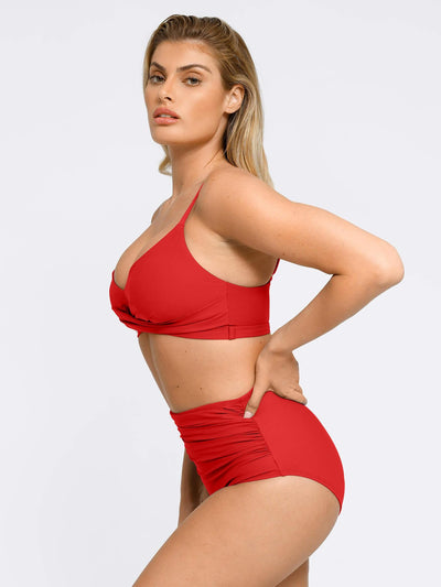 Vivienne™ Formende Raffung Bikini Set | Shapewear Bikini | Formende Bademode