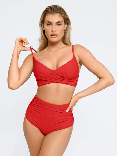 Vivienne™ Formende Raffung Bikini Set | Shapewear Bikini | Formende Bademode