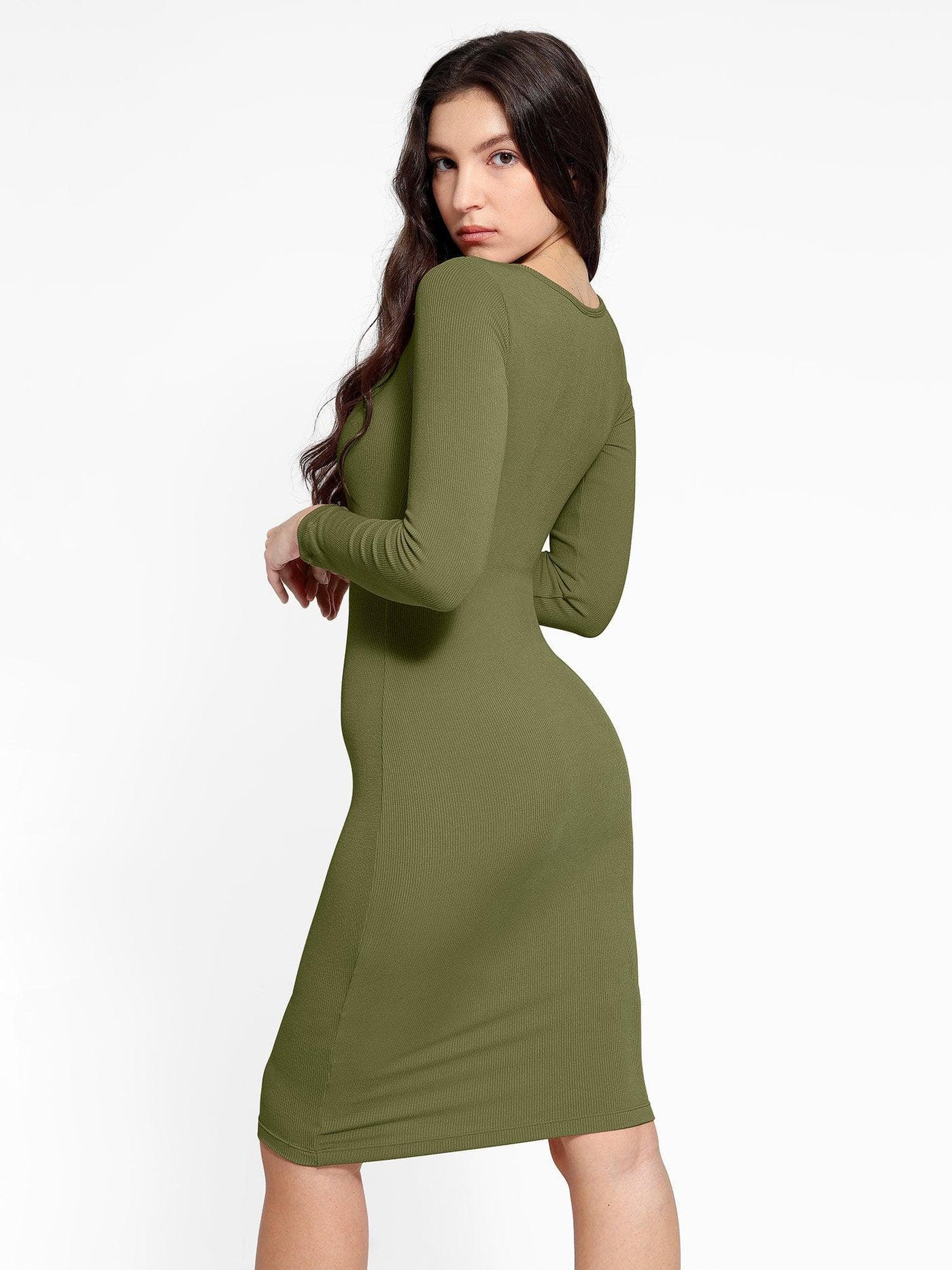 Lara - Shapewear Midikleid  mit langen Ärmeln