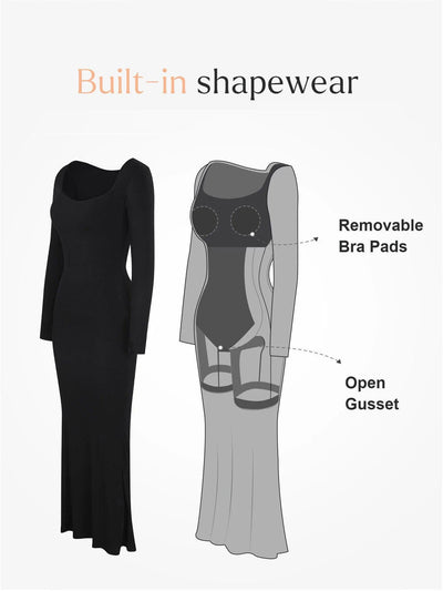 Klara - Shapewear Kleid mit integriertem Korsett und Spagethi Trägern