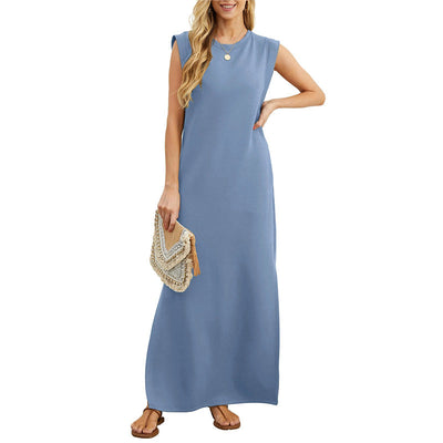 Stella™ - Minimalistisches Maxikleid mit Seitenschlitzen