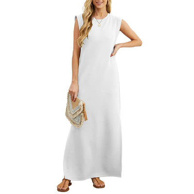 Stella™ - Minimalistisches Maxikleid mit Seitenschlitzen