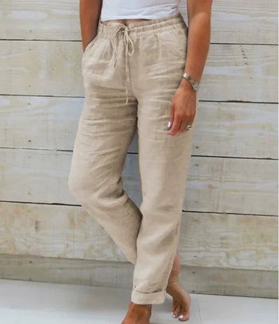 AURELIA - WEITE LEINENHOSE